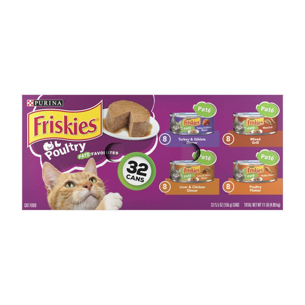 Cat Food Purina Friskies Pate Wet Cat Food Pate , Poultry Favorites hero