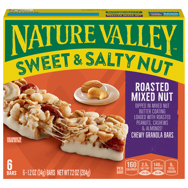 Energy & Granola Bars Nature Valley Granola Bars, Roasted Mixed Nut, Chewy hero