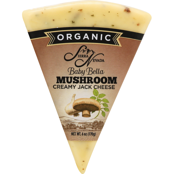 Packaged Cheese Sierra Nevada Creamy Jack Cheese, Organic, Baby Bella Mushroom hero