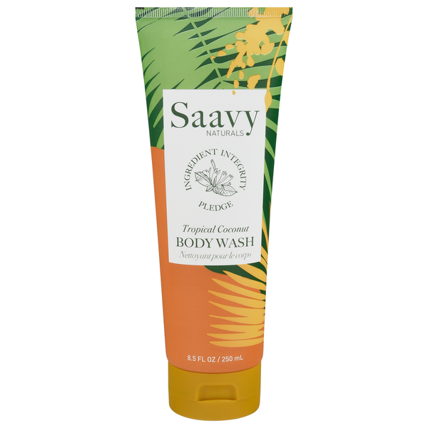 Saavy Naturals Body Wash, Tropical Coconut hero