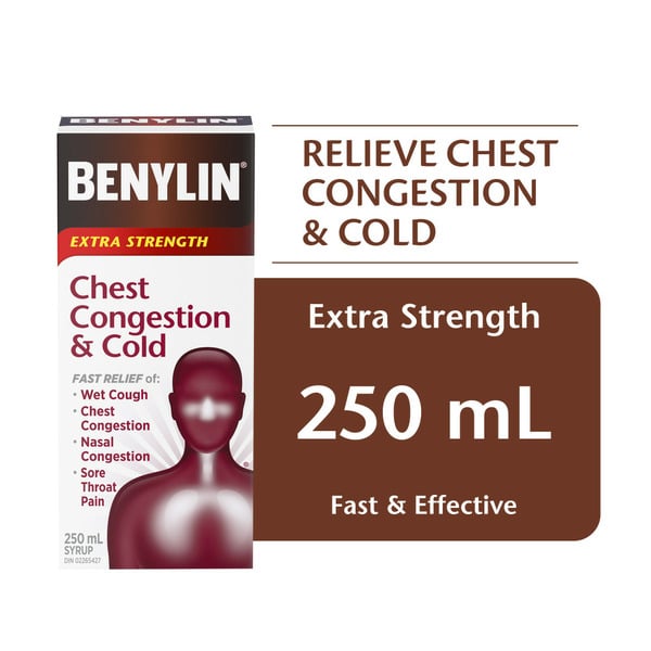 Cold, Flu & Allergy BENYLIN Extra Strength Chest Congestion & Cold Relief Syrup hero