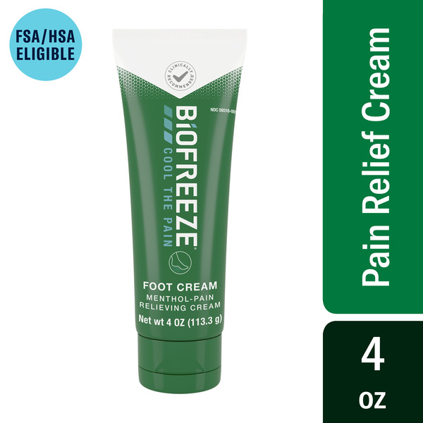 Foot Care Biofreeze Menthol Pain Relief Foot Cream For Sore Muscles, Arthritis, Joint Pain & Bruises hero