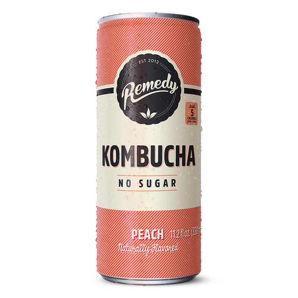 Refrigerated Remedy Drinks Peach, Organic, Sugar Free Kombucha hero