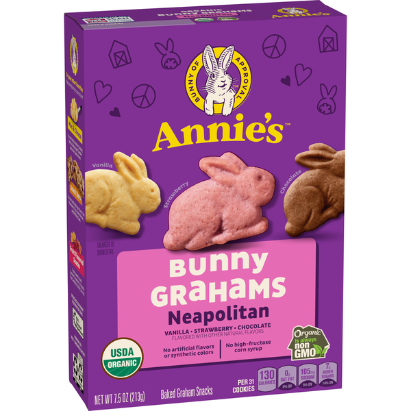 Cookies & Cakes Annie's Organic Neapolitan Bunny Cookies hero