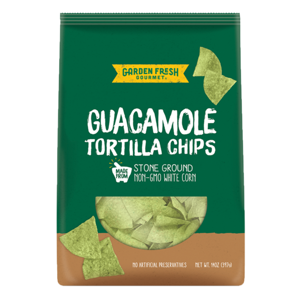 Garden Fresh Gourmet Guacamole Tortilla Chips hero