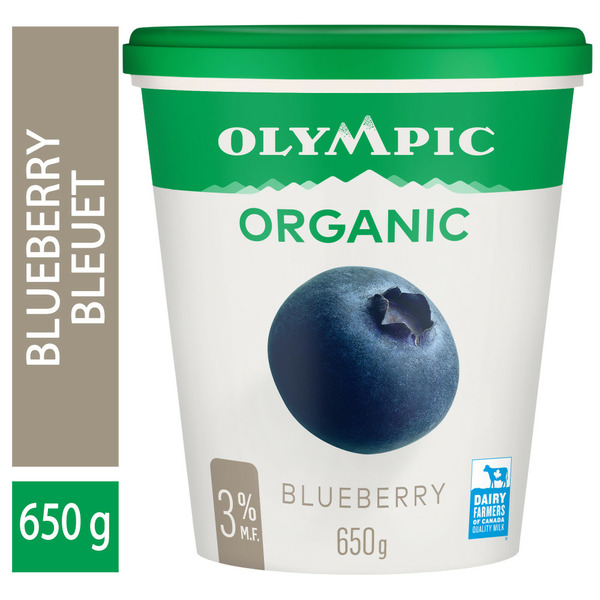 Yogurt Olympic Organic Yogurt Blueberry 3% hero