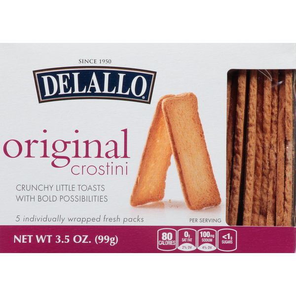 Prepared Meals DeLallo Crostini, Original hero