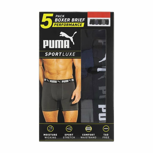 Men's PUMA Men's Boxer Brief, X-Large, 5-pack hero