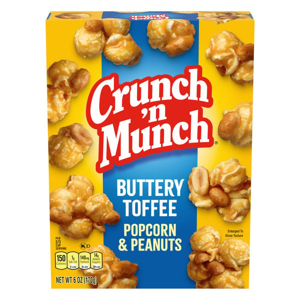 Snacks Crunch ‘n Munch Buttery Toffee Popcorn with Peanuts hero