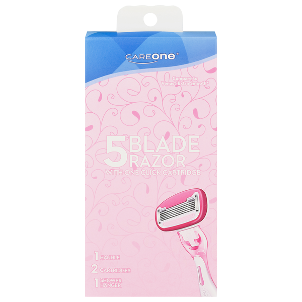 Shave Needs CareOne Women's 5-Blade Razor with 2 Cartridges hero