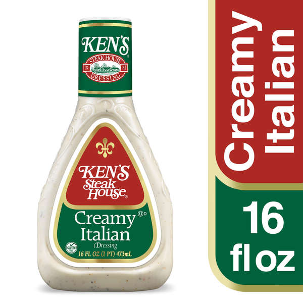 Salad Dressing & Toppings Ken's Steak House Dressing, Creamy Italian hero