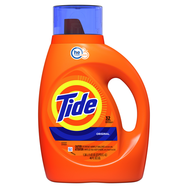 Laundry Tide Liquid Laundry Detergent, Original, 32 loads, HE Compatible hero