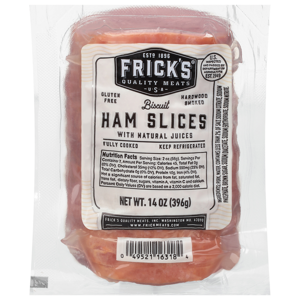 Fresh Pork & Ham Frick's Ham Slices, Biscuit, Hardwood Smoked hero