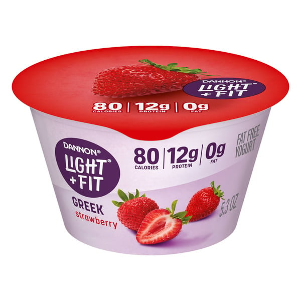 Yogurt/Kefir Dannon Light + Fit Strawberry Greek Nonfat Yogurt Cup hero