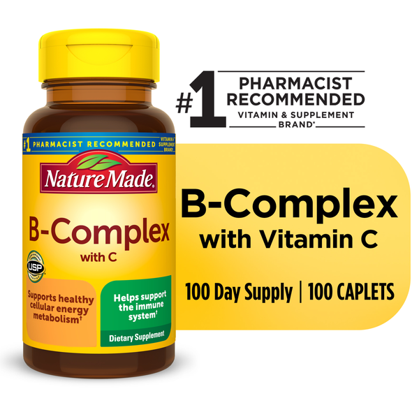 Vitamins & Supplements Nature Made B Complex With Vitamin C Caplets hero