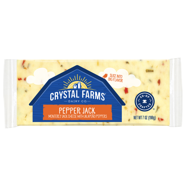 Packaged Cheese Crystal Farms Cheese, Pepper Jack hero