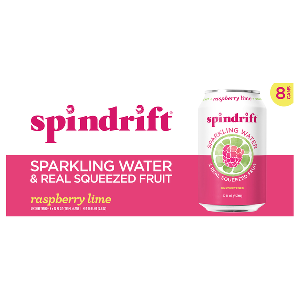 Water, Seltzer & Sparkling Water Spindrift Raspberry Sparkling Water hero