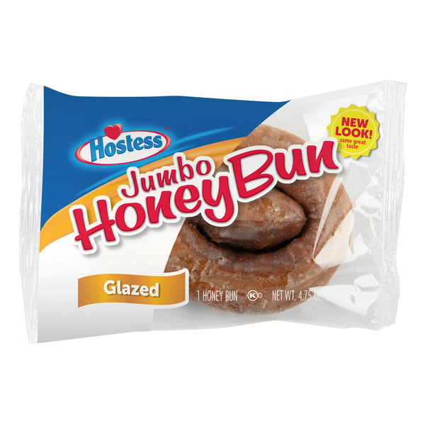 Cookies & Cakes Hostess Jumbo Glazed Honey Bun Single Serve hero