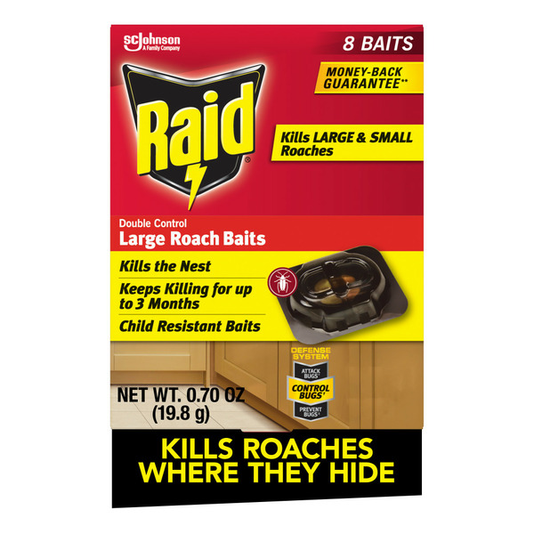 More Household Raid® Double Control Large Roach Baits hero