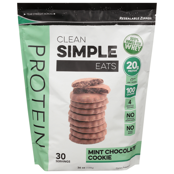 Clean Simple Eats Protein, Mint Chocolate Cookie hero