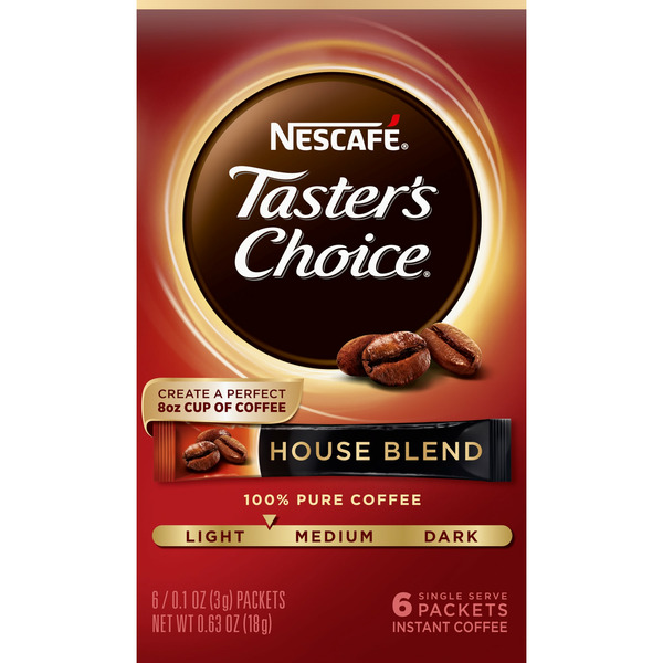 Beverages NESCAFÉ Taster's Choice House Blend Medium-Light Roast Instant Coffee hero