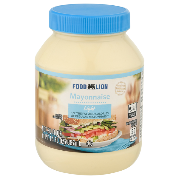 Condiments Food Lion Mayonnaise, Lite hero