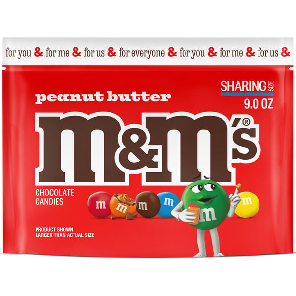 Candy & Chocolate M&M's Peanut Butter Milk Chocolate Candy Sharing Size hero