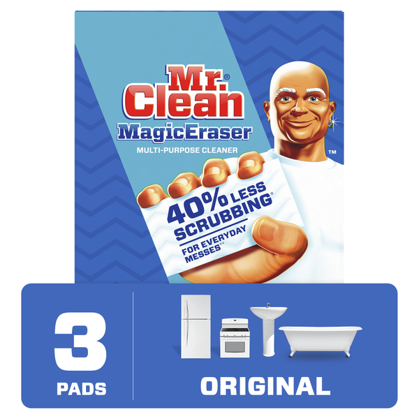 Cleaning Products and Supplies Mr. Clean Original Magic Eraser Cleaning Pads hero