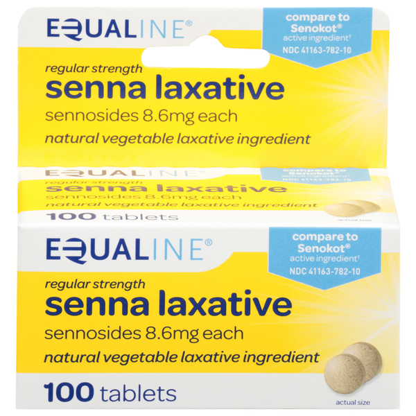 Digestion Equaline Senna Laxative, Regular Strength, 8.6 mg, Tablets hero