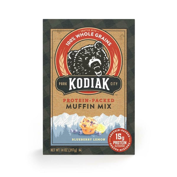 Baking Ingredients Kodiak Blueberry Lemon Protein Muffin Mix hero