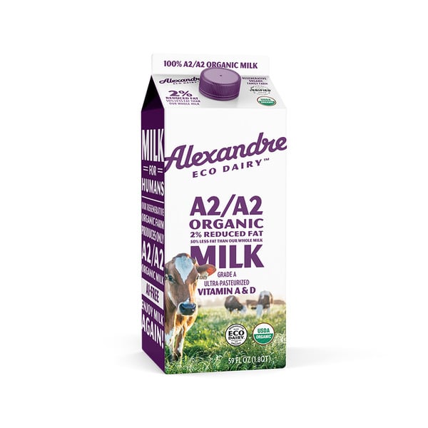 Other Creams & Cheeses Alexandre Eco Dairy Certified Regenerative Organic A2/A2 2% Reduced Fat Milk hero