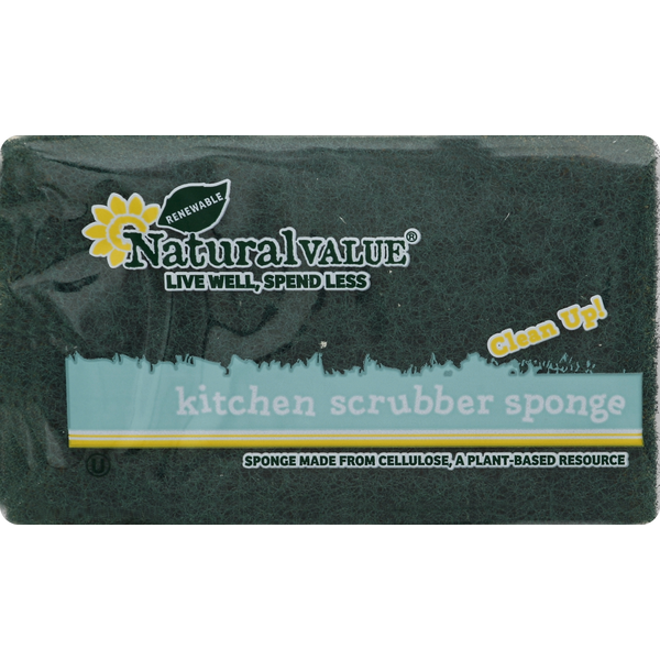 Cleaning Products Natural Value Sponge, Kitchen Scrubber hero