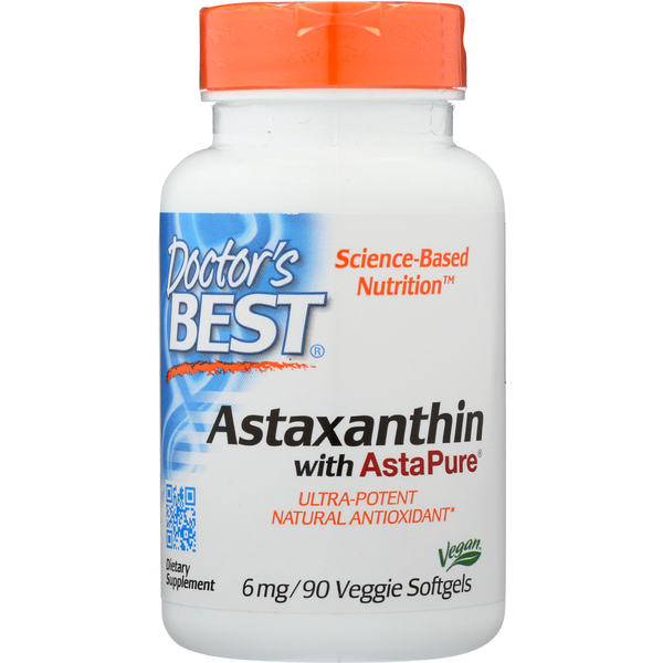 Doctor’s Best Astaxanthin Featuring Astapure (6 Mg) hero