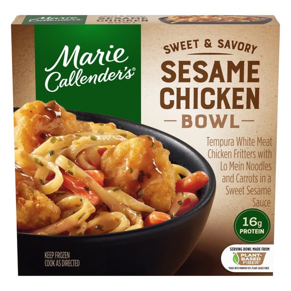 Frozen Meals Marie Callender's Sweet and Savory Sesame Chicken Bowl Frozen Meal hero