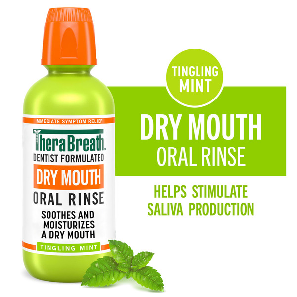 Oral Hygiene TheraBreath Dry Mouth Oral Rinse hero