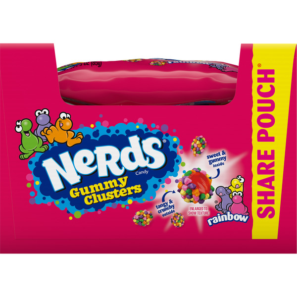 Candy & Chocolate NERDS Candy, Gummy Clusters, Share Pouch hero