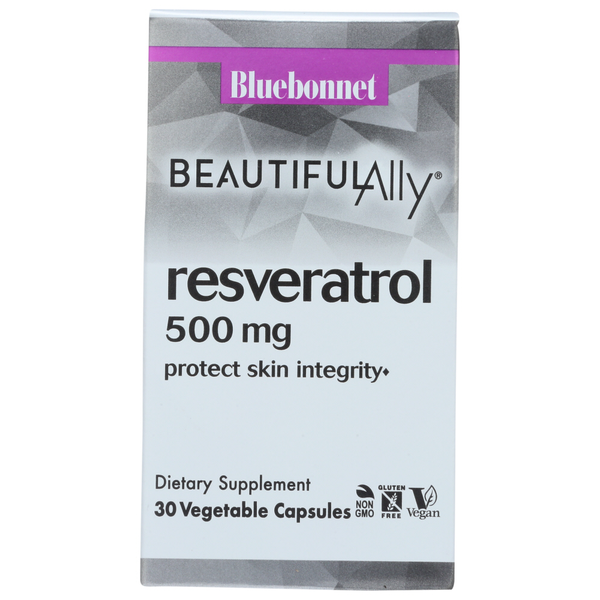 Dietary Supplements Bluebonnet Beautiful Ally Resveratrol 500 Mg hero