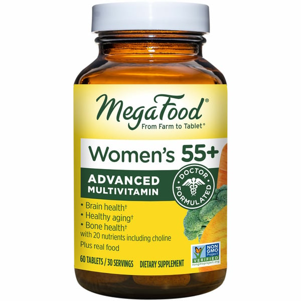 50+ Multivitamins MegaFood Women's 55+ Advanced Multivitamin - tablets hero