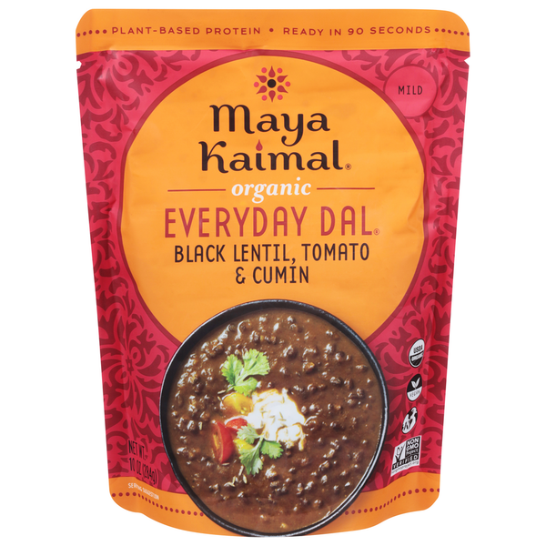 Instant Foods Maya Kaimal Everyday Dal, Organic, Black Lentil, Tomato & Cumin, Mild hero