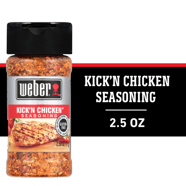 Spices & Seasonings Weber Kick'N Chicken Seasoning, Kosher hero