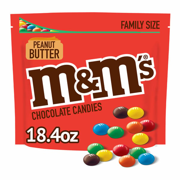 Candy & Chocolate M&M's Peanut Butter Milk Chocolate Candy Family Size hero