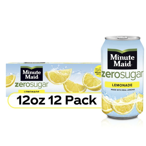 Minute Maid Sugar Lemonade Fridge Pack Cans hero