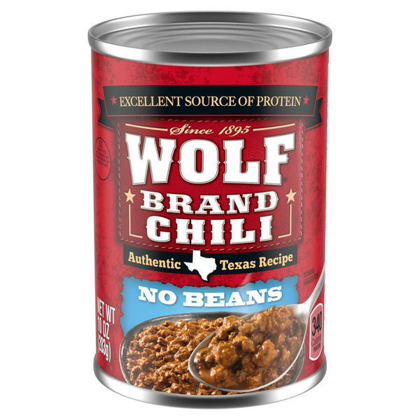 Canned Meals & Beans Wolf Brand Chili No Beans hero