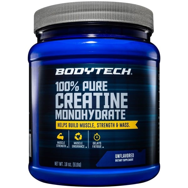 Creatine BodyTech 100% Pure Creatine Monohydrate Powder - Unflavored (18 oz. / 102 Servings) hero