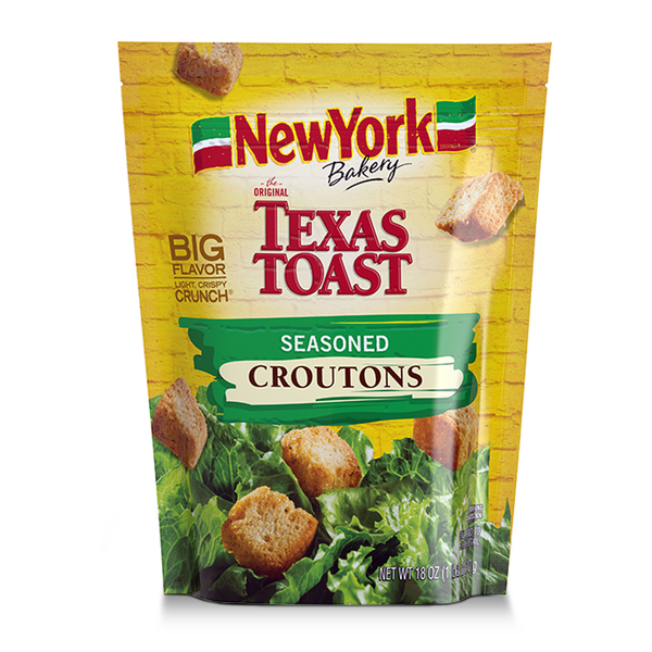 Salad Dressing & Toppings New York Bakery Croutons, Texas Toast, Seasoned hero