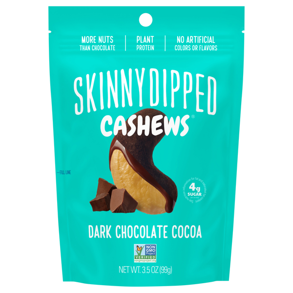 Candy & Chocolate SkinnyDipped Cashews, Dark Chocolate Cocoa hero