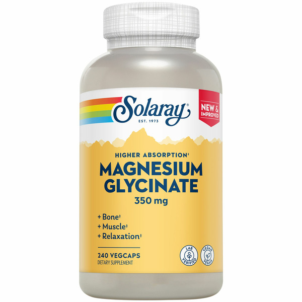 Magnesium Solaray Magnesium Glycinate 350Mg 240Ct Enhanced Absorption hero