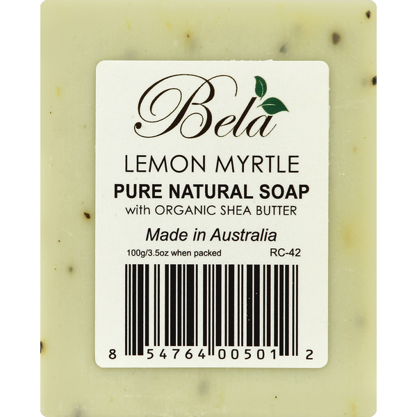 Body Lotions & Soap BELA Soap, Pure Natural, with Organic Shea Butter, Lemon Myrtle hero