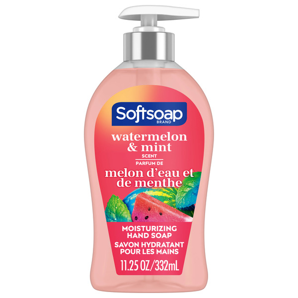 Hand Care Softsoap Moisturizing Liquid Hand Soap Pump, Watermelon & Mint hero