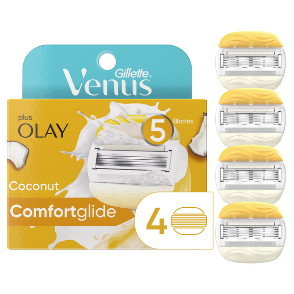 Shave Needs Gillette Venus ComfortGlide plus Olay Coconut Women's Razor Blade Refills hero